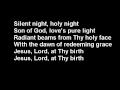 Silent Night   Mario Lanza with Lyrics
