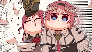 【手描き】キレッキレな登場をする鷹嶺ルイ【鷹嶺ルイ/宝鐘マリン/ホロライブ】