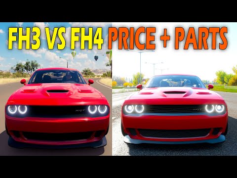FORZA HORIZON 4 VS FORZA HORIZON 3  "Price + Parts + Tuning + TOPSPEED" comparison