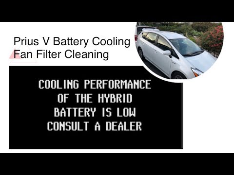 Thumbnail for Prius V (Wagon) Battery Cooling Fan Filter Cleaning. Save $350+ with this DIY by WiLL, Station wagon