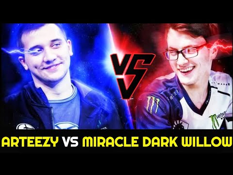 ARTEEZY Scepter Templar Assassin vs MIRACLE Scepter Dark Willow - Turbo Mode 7.26 Dota 2