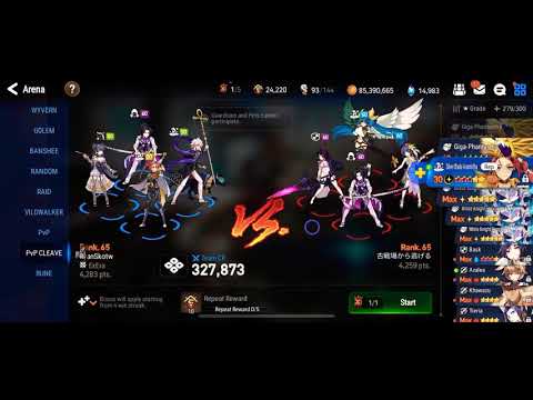 Epic Seven: Budget F2Pbtw auto arena team