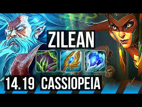 ZILEAN vs CASSIOPEIA (MID) | 39k DMG, 6 solo kills, Legendary, 5k comeback | EUW Master | 14.19