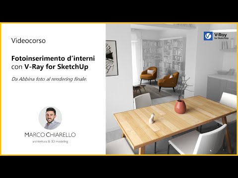 Intro al nuovo videocorso Fotoinserimento d'interni con V Ray (4,5 ore online quando vuoi)