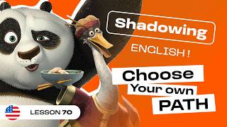 Shadowing English | KUNG FU PANDA: Can you escape your destiny? (Lesson #70)