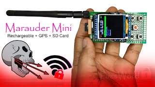 ESP32 Marauder Mini 🔥 DIY Portable Network Analyzer with GPS, TFT Display & SD Card | Latest Version