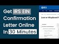 Get IRS EIN Confirmation Letter Online In 30 Minutes