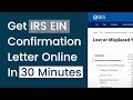 Get IRS EIN Confirmation Letter Online In 30 Minutes