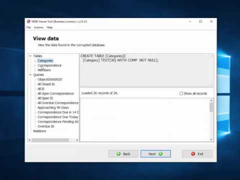 MDB Viewer Tool Manual