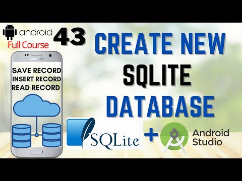 How to create New SQLite Database in Android Studio | Android SQLite Database Tutoorial