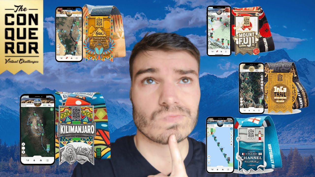 How to choose a VIRTUAL CHALLENGE from The Conqueror Challenges App