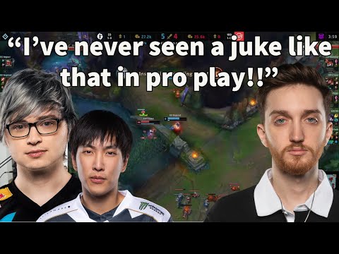 Sneaky And Doublelift Are AMAZED By 100T Closer's Juke Against EG!!