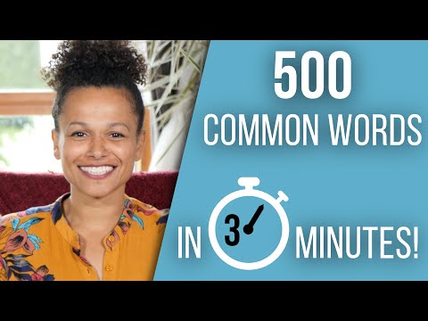 500 Common Words in 3 minutes! (European Portuguese Vocabulary)
