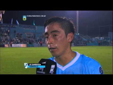Sambueza: "Nos faltó el último toque". Temperley 0 - Huracán 0. Fecha 13. Primera 2015. FPT.