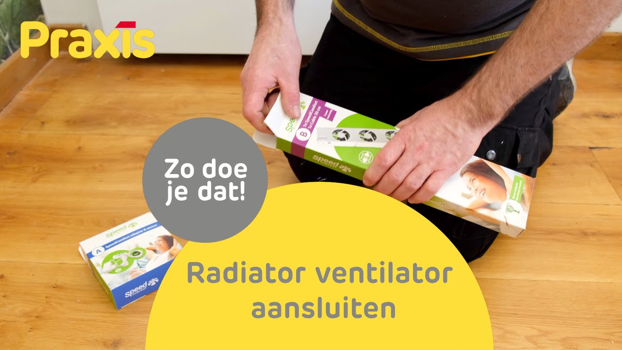 Radiator ventilator aansluiten