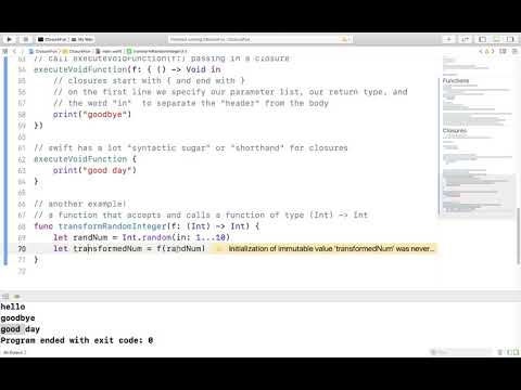 How to use Closures in Swift