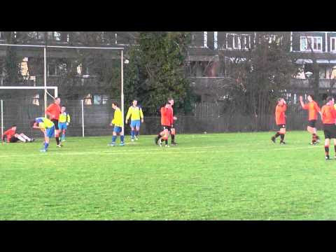 Opjestropdas 11 jan 2014 OSM 75 6 - VV De Meern 9 vr 3-6 Doelpunt Joost, assist Michael