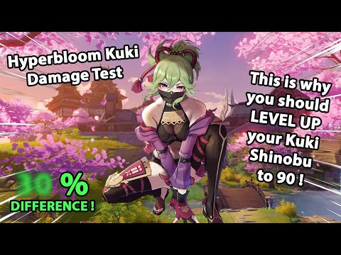 This Is Why You Should LEVEL Your Kuki Shinobu to 90 | Insane Hyperbloom Damage | Genshin Impact