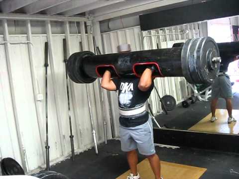 340lb Log Clean and Press @ 207lbs