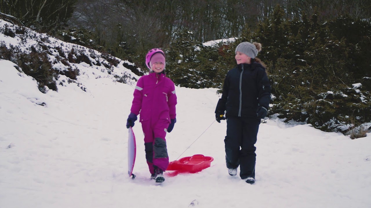 Ski og kælk i Rold skov og Rebild Bakker