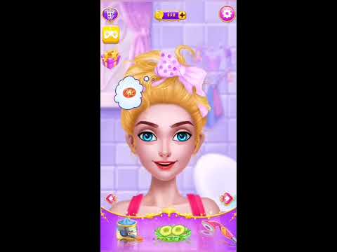 Fun girl care kids game  glam make-up totorial for girls