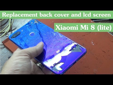Replacement back cover and lcd screen Xiaomi Mi 8