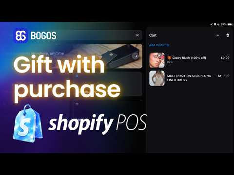 How to add Free gift with purchase on Shopify POS | BOGOS app Tutorial