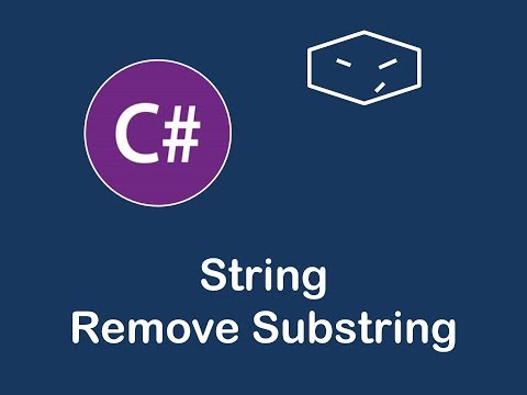 string remove substring in c