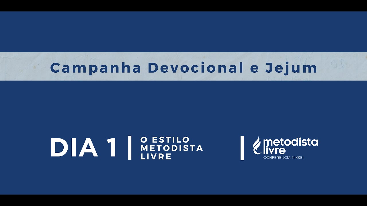 O ESTILO METODISTA LIVRE - 01 de novembro