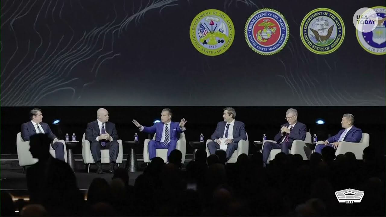 Anti-Iran war protesters interrupt Pete Hegseth panel: 'You're not a warrior. You're a coward.'