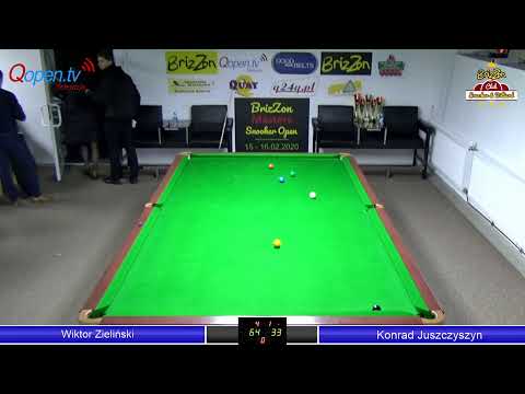 BrizZon Snooker Masters 15-16.02.2020r. - Wiktor Zieliński vs Konrad Juszczyszyn