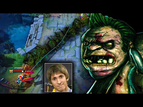 OMG This Pudge Hook like DENDI in 7.33 Patch | Genius Pudge