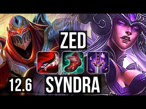 ZED vs SYNDRA (MID) | 11 solo kills, 2.6M mastery, Legendary, 17/4/7 | EUW Diamond | 12.6