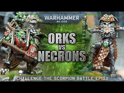 Orks vs Necrons Warhammer 40K Battle Report 9th Edition 2000pts CTS103 GROGG DA WHOPPA!