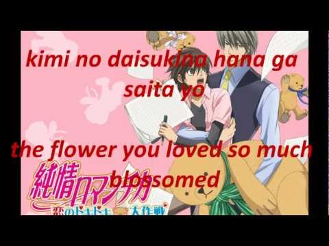 Kimi = Hana by: pigstar with lyrics and translation-- Junjou Romantica opening 1 full