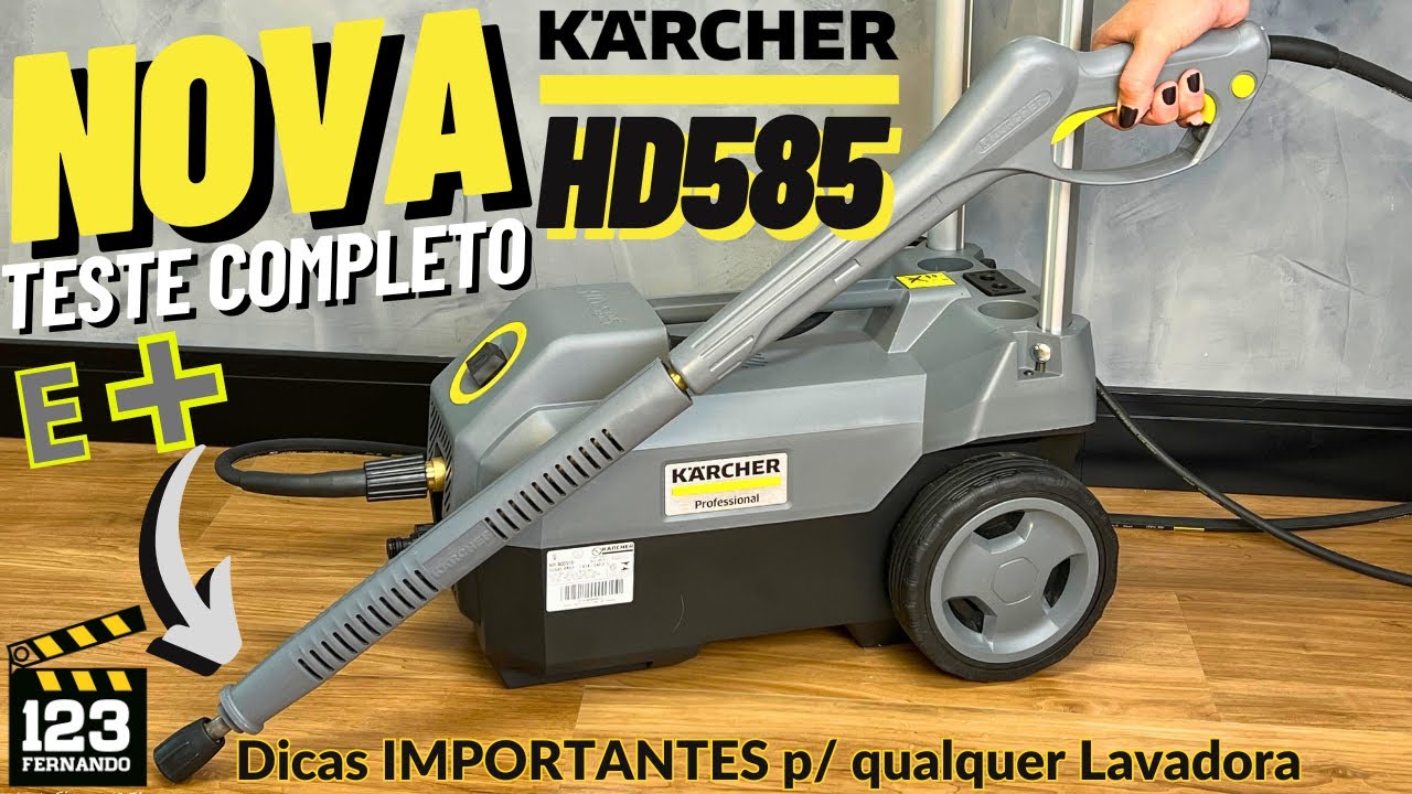 LANÇAMENTO! NOVA LAVADORA DE ALTA PRESSÃO KARCHER HD585 PROFI 127V, MAIS POTENTE QUE A ANTERIOR.