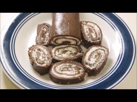 No Bake Swiss Roll | Parle G Biscuit Swiss Roll