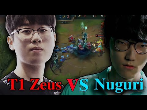 T1 Zeus  vs DK Nuguri "INSANE TOPLANER" Montage | Best of Zeus Stream Highlights
