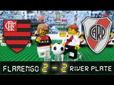 FLAMENGO 2 - 2 RIVER PLATE - Lego Fútbol - Copa Libertadores 2018 - Stop Motion