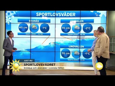 Så blir sportlovsvädret - Nyhetsmorgon (TV4)