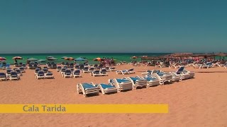 preview picture of video 'La extensa playa de Cala Tarida'