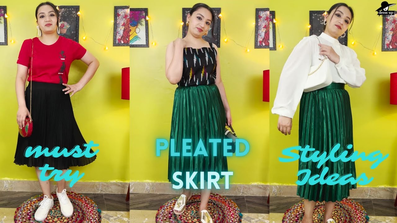 14 Ways to Style a Pleated Skirt | How to Style a Pleated Skirt | Pleated Skirt Outfit Ideas