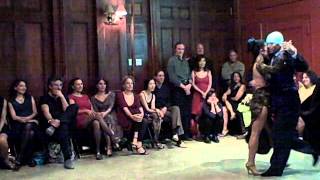 Adriana salgado and Orlando Reyes at SALON REALE's Holiday milonga at The Gershwin Hotel , Dec 2013