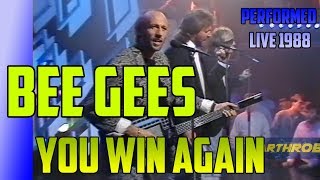 BEE GEES You Win Again - 1988  Performed in UK TV  - ReScaled to 1080p Full-HD