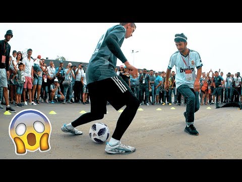 CRAZY PANNA AT THE FINAL WORLD CUP | PAVLINOFF VS FANS | FOOTBALL FREESTLYLE