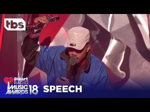 Pharrell Gives Chance the Rapper "Innovator of the Year" Award: 2018 iHeartRadio Music Awards | TBS