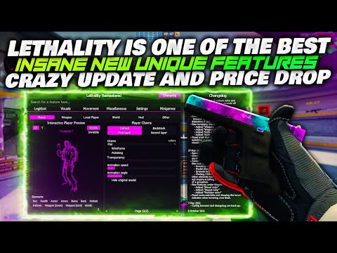 LETHALITY PRICE DROP + UNIQUE FEATURE UPDATE (CUSTOM SKINS AND MORE) | CSGO CHEAT REVIEW
