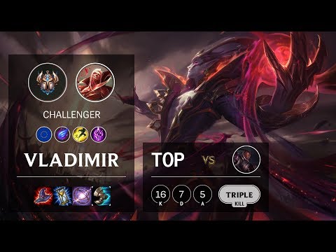 Vladimir Top vs Lucian - EUNE Challenger Patch 10.12