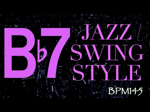 Bb Mixolydian (Bb7) Jazz Backing Track - Swing Style
