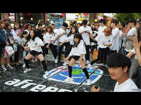 180519 걸스힙합 - 춤추는 곰돌 홍대 버스킹 직캠ㅣGirls Hiphop - AF STARZ Hong-dae busking fancam